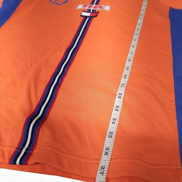 Vintage Tommy Jeans Tommy Sport Orange Blue T-Shirt Jersey 85 Adult M - Picture 8 of 9